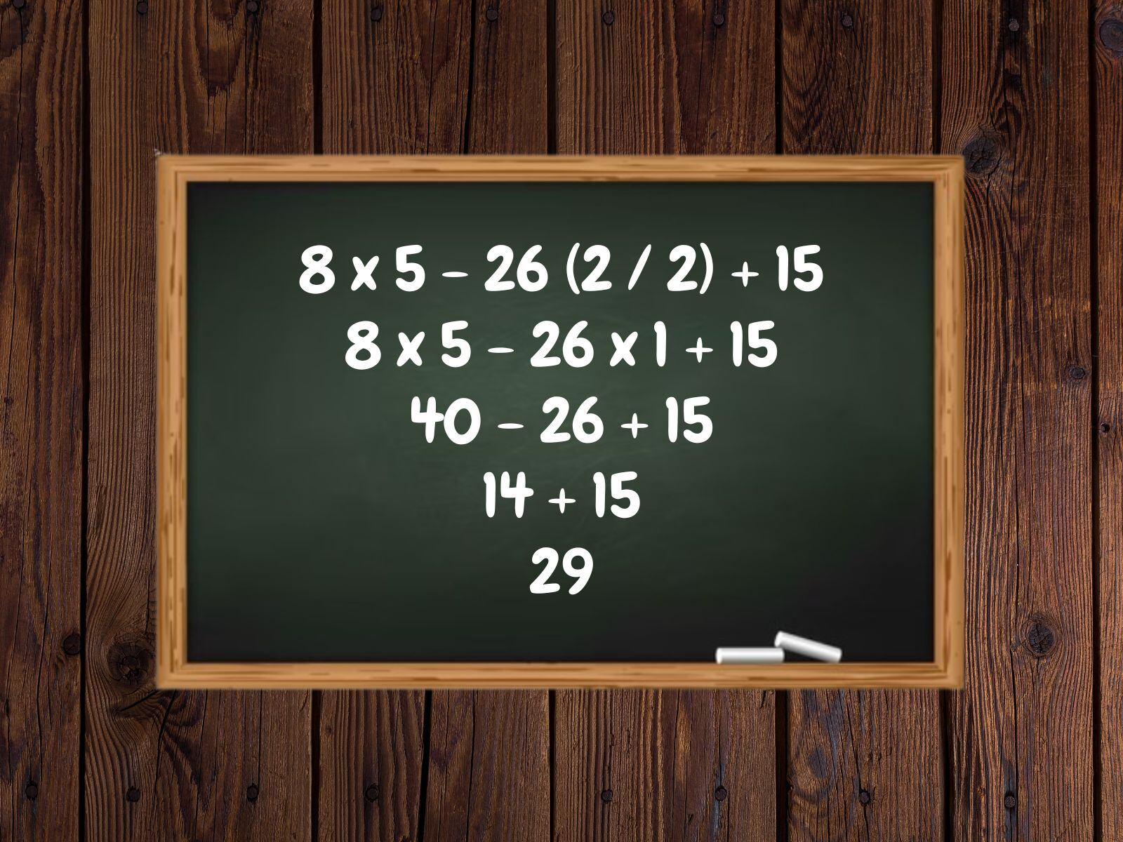 Reto matemático: Así se debía solucionar este problema de operaciones combinadas. (Creación: Mag)