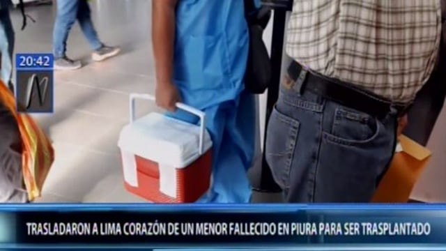 Trasladan a Lima corazón de menor fallecida en Piura para trasplante