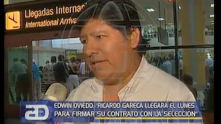 Edwin Oviedo, presidente de la FPF: "Gareca firma el lunes"