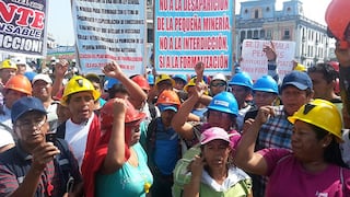 Marcha de mineros ilegales: minuto a minuto de las protestas