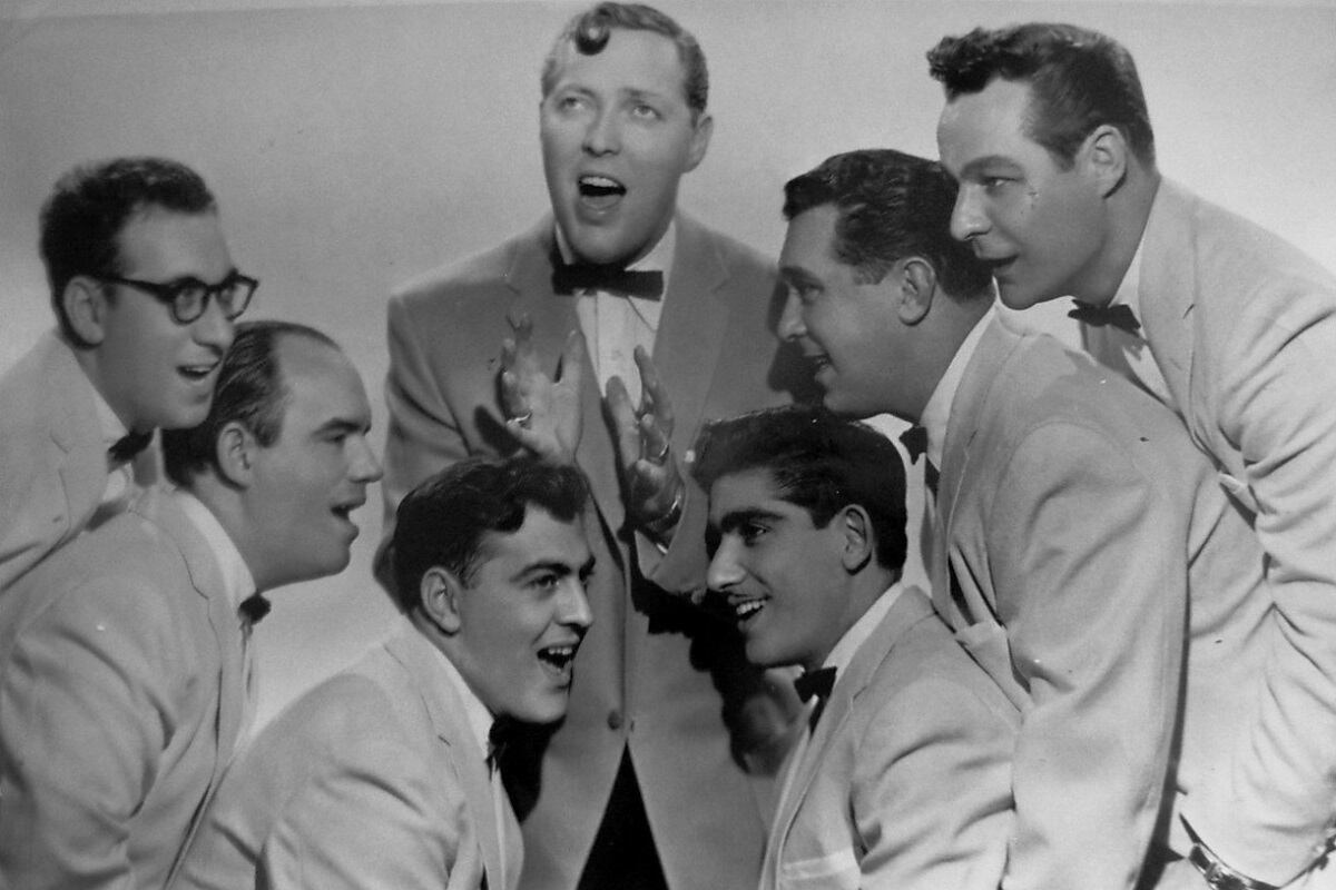 La banda de rock and roll Bill Haley & His Comets. (Foto de James Kriegmann / Decca Records vía Wikimedia Commons)