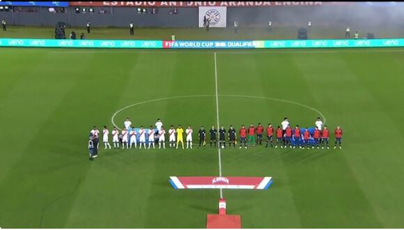 Perú vs. Paraguay: así fue el espectacular recibimiento a la selección peruana en el estadio Antonio Aranda  | VIDEO. (Foto: Captura América TV)