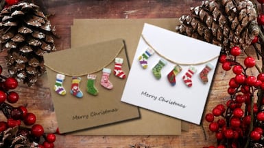 11 TARJETAS navideñas hechas a mano para opción de regalo en Navidad 2025