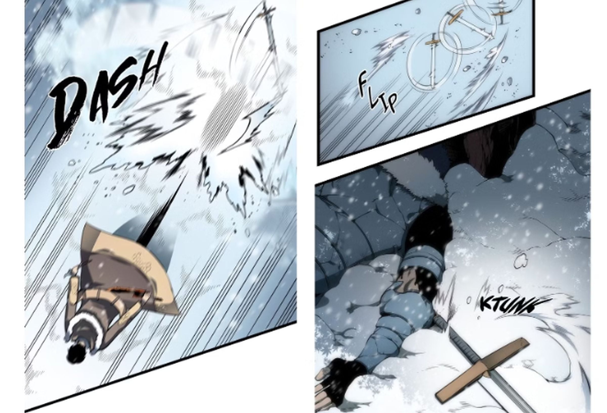 Así llegó la espada a manos de Kim Chul en la historia original (Foto: Solo Leveling / D&C Media)