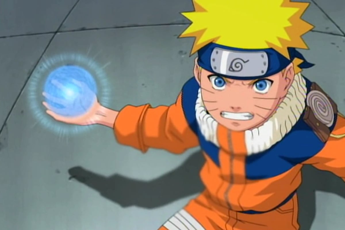 Naruto mientras utilizaba en Rasengan (Foto: Pierrot)