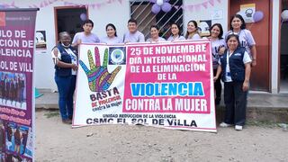 Villa El Salvador: Realizarán campaña de salud frente la violencia contra la mujer este sábado 25