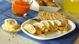 Enrolladitos de omelette mixto