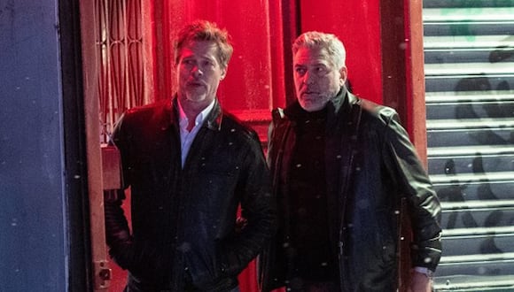 Brad Pitt y George Clooney se reúnen luego de 15 años para "Lobos", la película que se estrena a fines de 2024. (Foto: Sony)