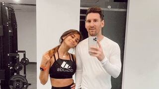 Lionel Messi entrenó con Antonela Roccuzzo utilizando el uniforme de la Selección Argentina [FOTO]