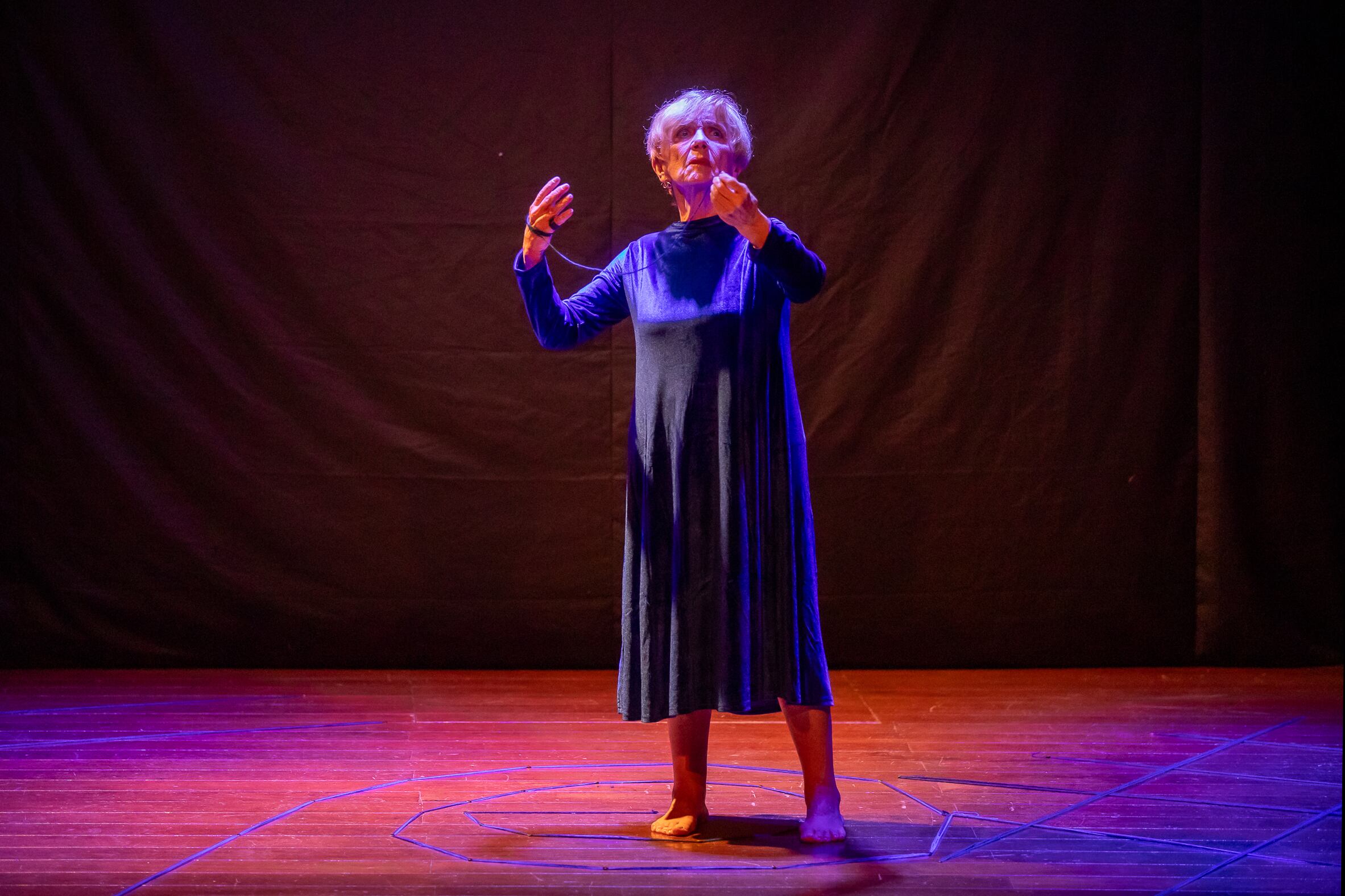 Atilia Boschetti. con más de 50 años de trayectoria artística, la actriz presenta su proyecto más importante, personal y revelador: “Después de ti, azul infinito” en el Teatro de Lucía. (Foto: Fernando Sangama / @photo.gec)