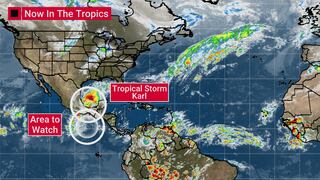 Tormenta tropical Karl cobra fuerza cerca de México; ¿en qué estados habrá “lluvias extraordinarias”?