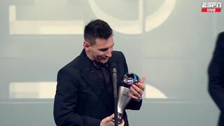 Palabras de ganador: Lionel Messi brinda un conmovedor discurso tras coronarse con el Premio The Best