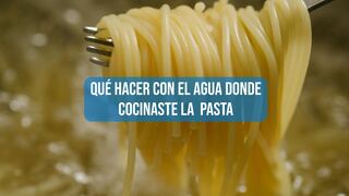 El motivo por el que debes usar el agua donde cocinaste la pasta en tu salsa favorita