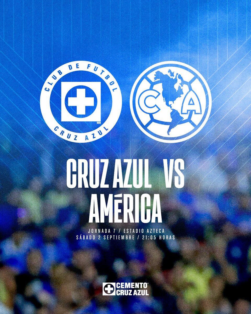 Las Águilas del América y La Máquina celeste se enfrentan en una nueva edición del "Clásico joven" de la Liga MX (Foto: Cruz Azul / Twitter)