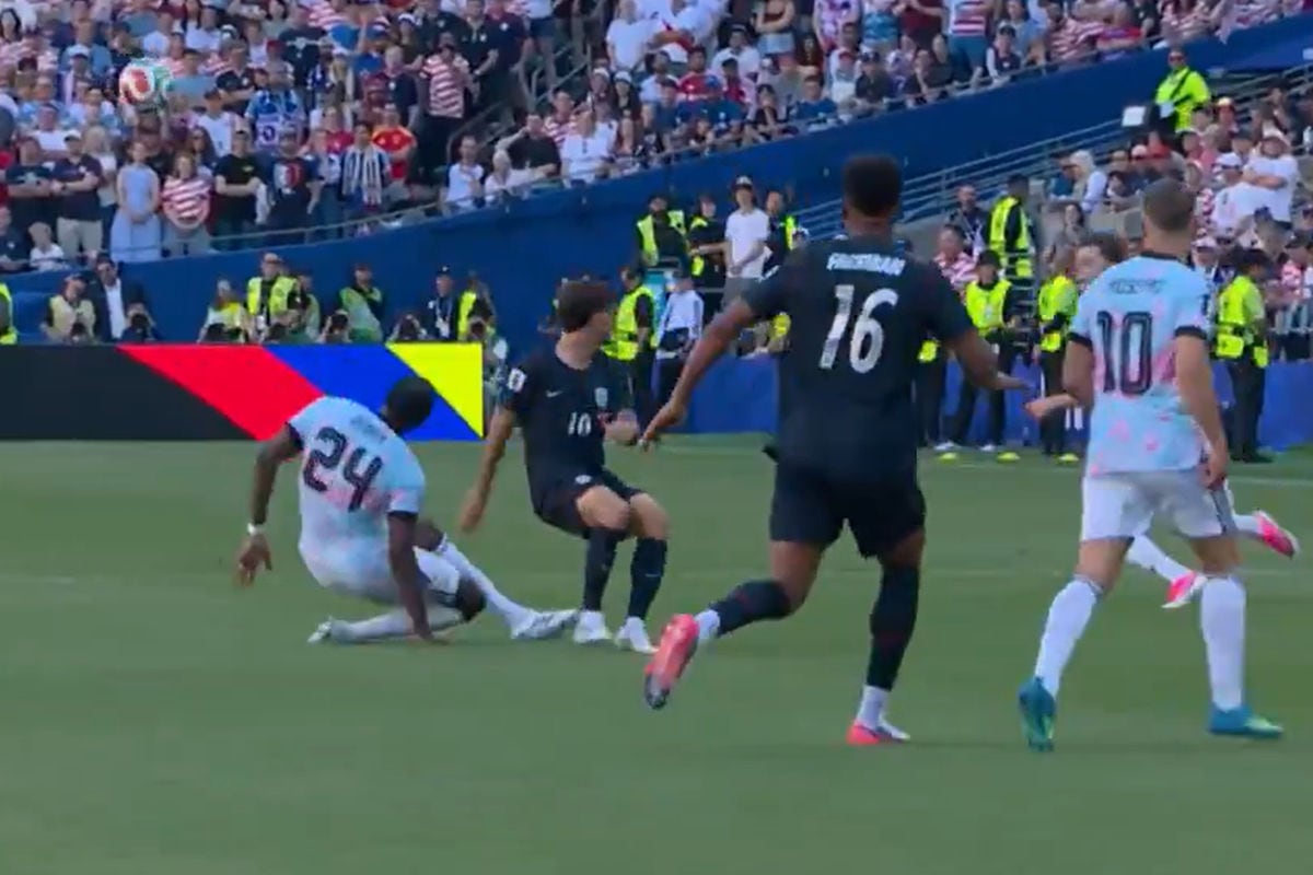 Preocupación en Bélgica tras la lesión de Amadou Onana ante Estados Unidos. Foto: @DSports