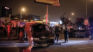 Los Olivos: conductor ocasionó aparatoso accidente contra una minivan tras pasarse la luz roja 