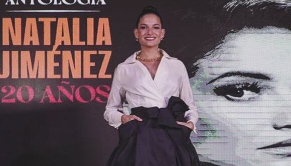 Natalia Jiménez celebra dos décadas de carrera con el estreno de su álbum “Antología de 20 años”. (Foto: Instagram)