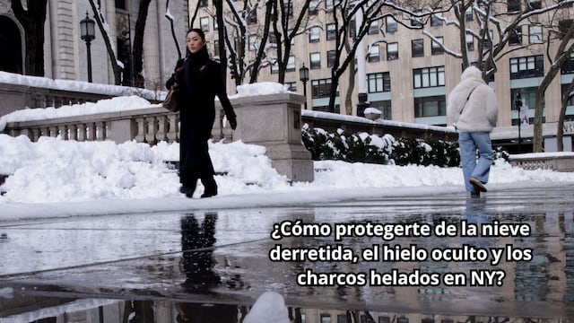 No bajes la guardia tras la nevada en Nueva York: riesgos en aceras, metro y puentes de Nueva York y cómo protegerte del hielo