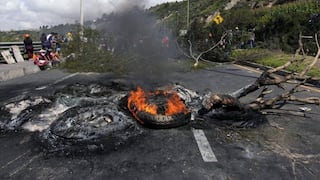 Gobierno de Ecuador denuncia vandalismo y cierre de vías en protesta nacional