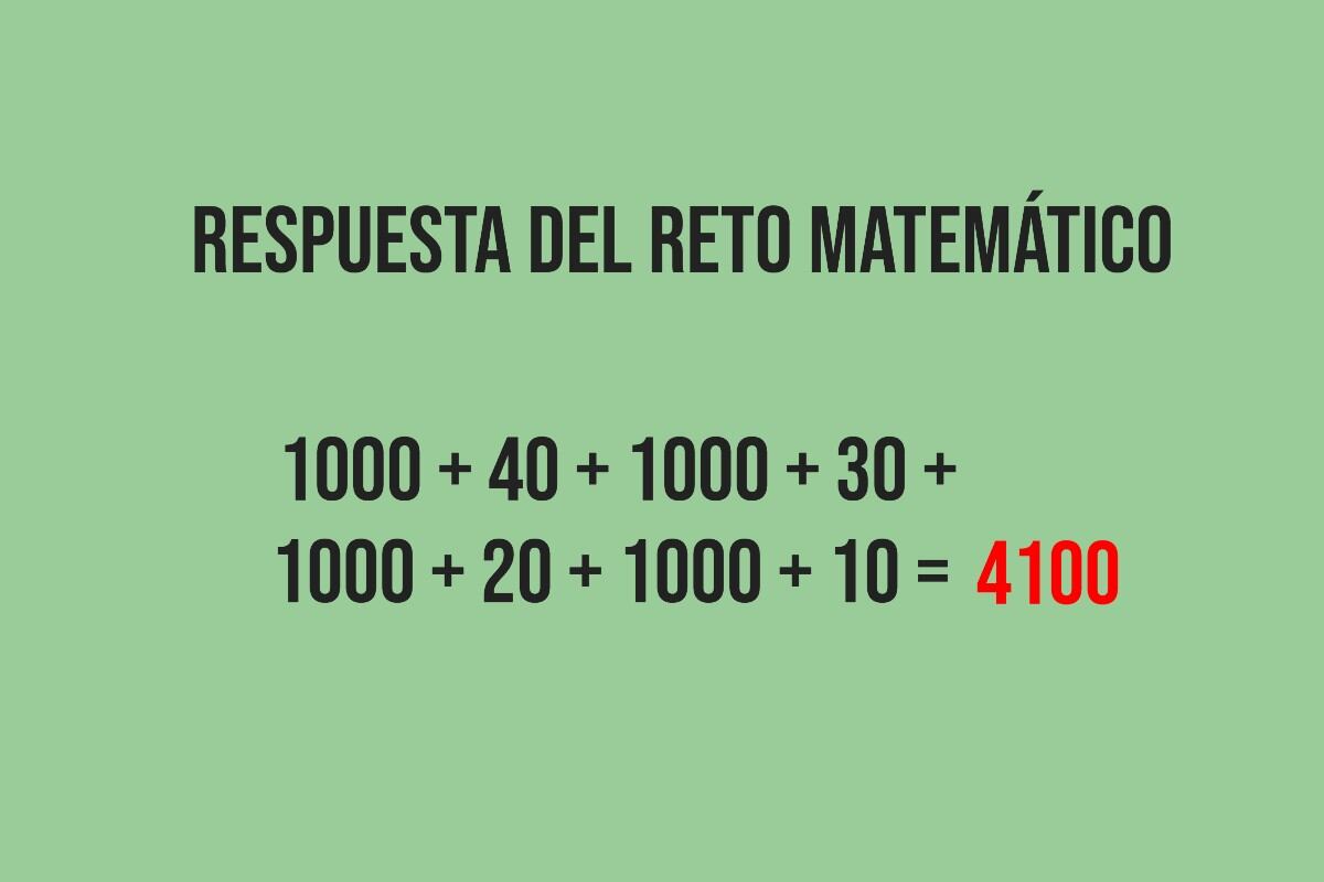 Esta es la manera correcta de solucionarlo. ¿Venciste en este reto matemático? (Imagen: Mag)