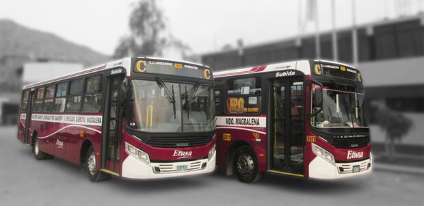 La ruta C de la Línea 52 de Etusa cubre el recorrido comprendido entre San Juan de Lurigancho y Magdalena.