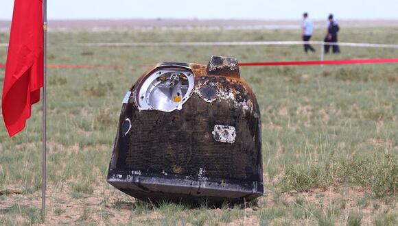 La sonda Chang'e 6 aterrizó en Mongolia el pasado 25 de junio tras una exitosa misión para recolectar muestras lunares.