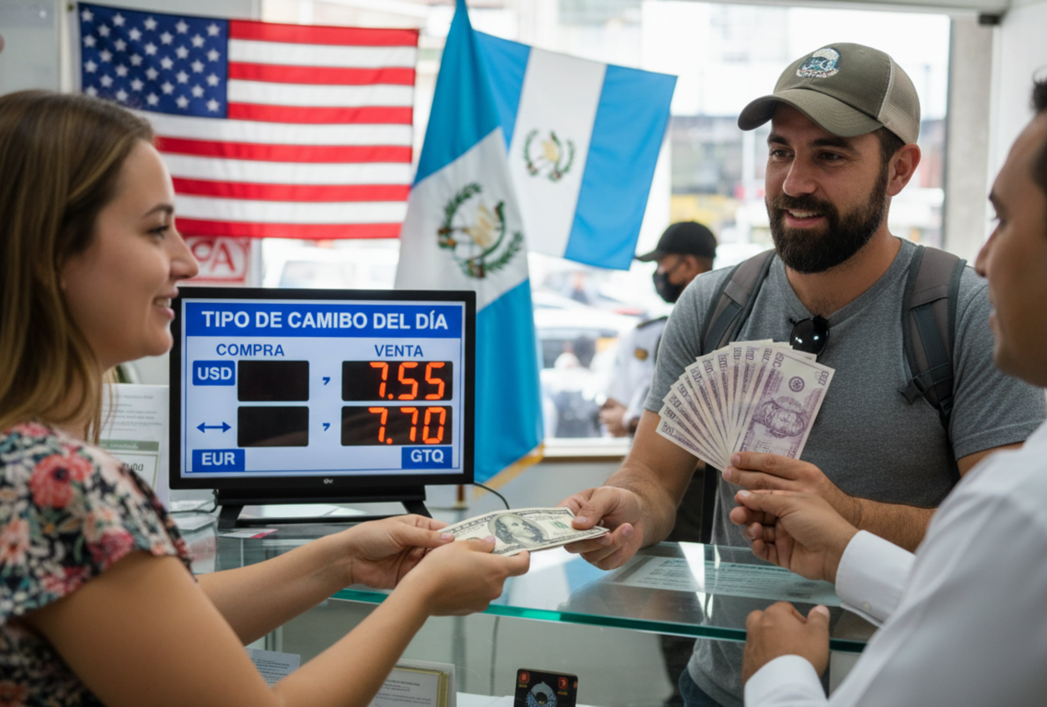 ¿Envías remesas hoy? Checa el precio del dólar a quetzal este 15 de abril de 2026. Consulta el tipo de cambio oficial en Guatemala para que tu dinero rinda más. ¡Haz que cada dólar cuente para tu familia desde EE. UU. ahora mismo! | Imagen referencial creada por El Comercio Mag usando la IA de Gemini / Composición GEC