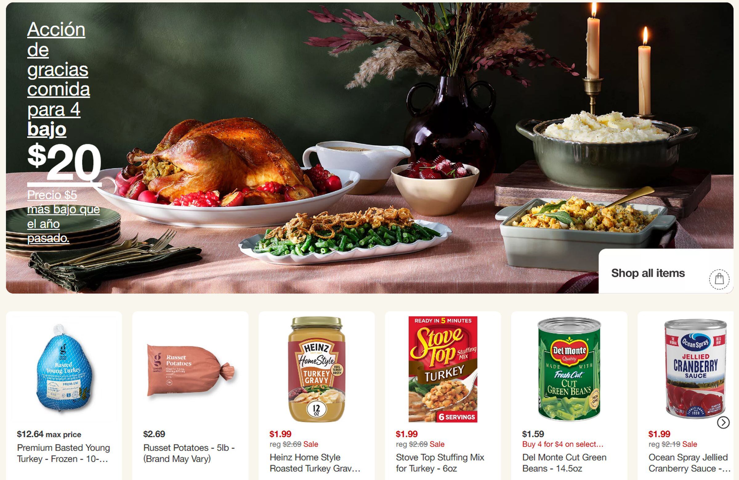 Conoce los productos que ofrece Target para la Cena de Acción de Gracias (Foto: Target)