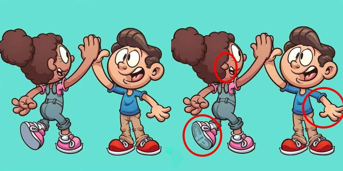 Sólo los lectores muy concentrados pudieron encontrar tres diferencias entre las imágenes de una niña y un niño en 11 segundos.