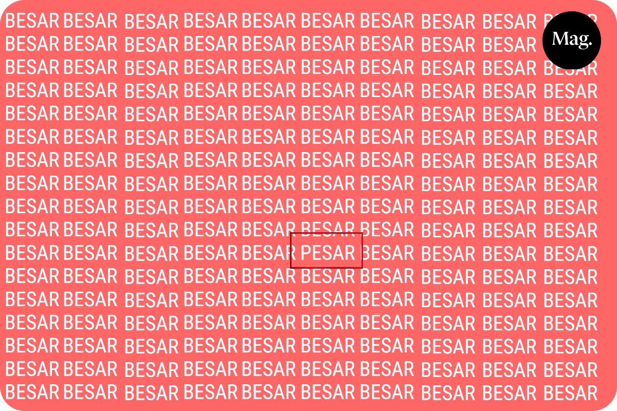 ACERTIJO VISUAL | Aquí te revelo dónde está la palabra 'PESAR'. (Foto: Mag)