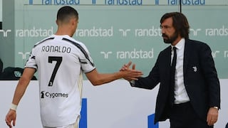 La explicación de Pirlo tras sustituir a Cristiano Ronaldo: “Quizás es la primera vez que se alegraba de irse”