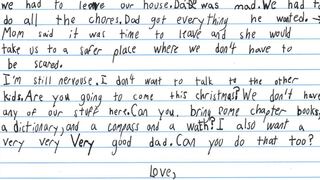 “Quiero un muy buen papá”, la desgarradora carta de Navidad escrita por un niño víctima de violencia doméstica