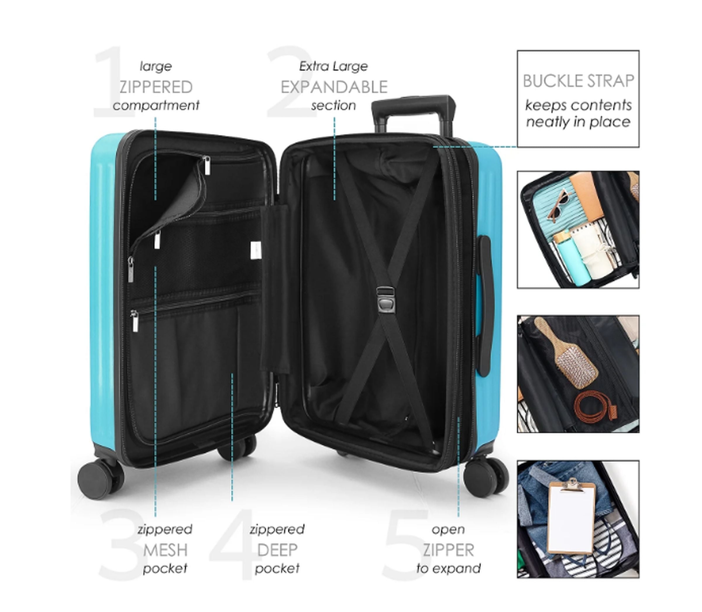 Walmart ofrece duo de maletas a US$90 y cumplen las medidas de las aerolíneas (Foto: Walmart)