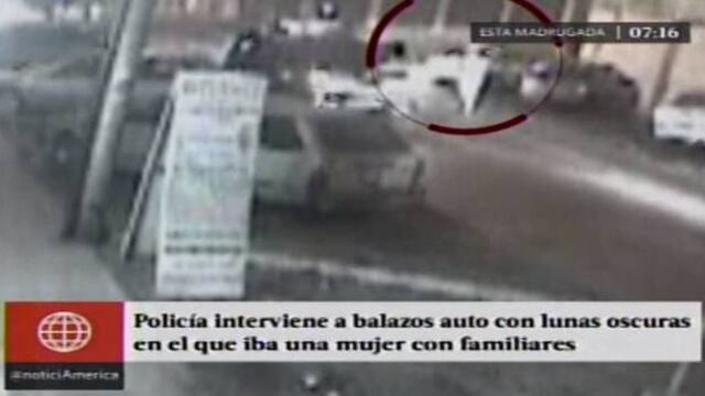 Mujer e hijo fueron intervenidos a balazos por error de la PNP