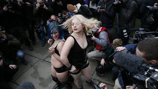 Londres: Atrevida protesta contra la censura a la pornografía