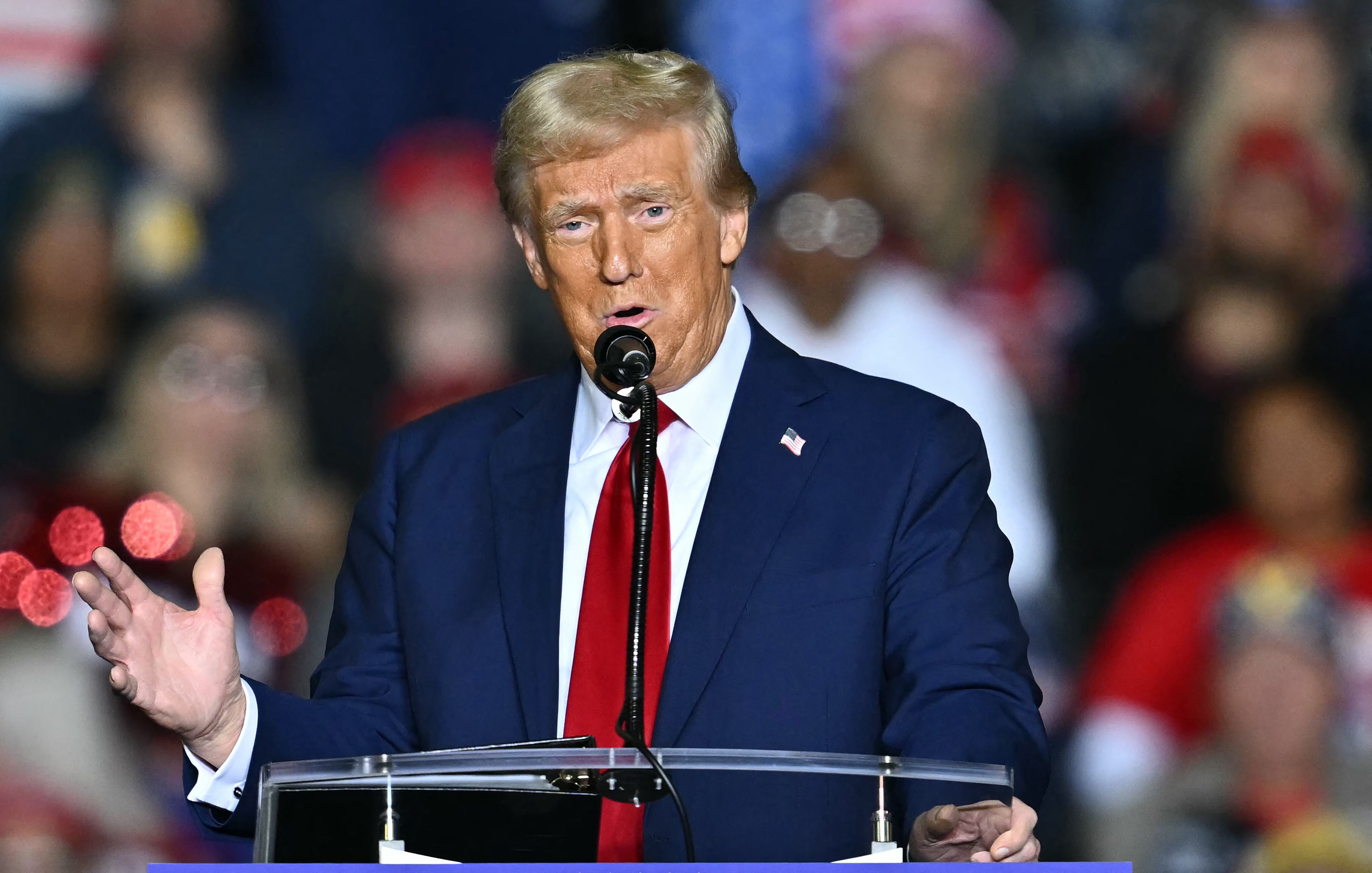 El expresidente estadounidense y candidato presidencial republicano Donald Trump. (Foto de ANGELA WEISS / AFP)