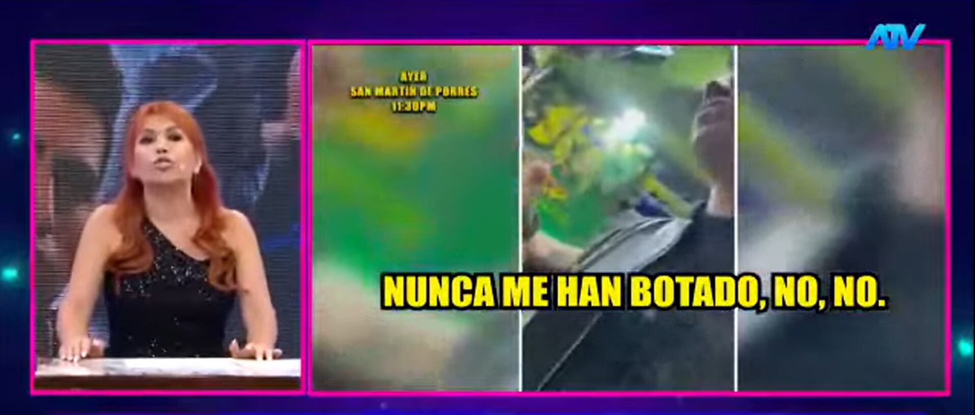 Cantante es echado de local tras pasarse de copas. (Fuente: ATV)