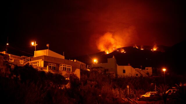 Fuertes vientos avivan incendio forestal en isla española de Tenerife