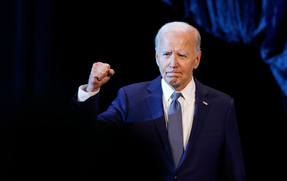 El presidente estadounidense Joe Biden llega antes de hablar durante la 115ª Convención Nacional NAACP en Las Vegas, Nevada, EE.UU., el 16 de julio de 2024 | Foto: EFE/EPA/CAROLINE BREHMAN