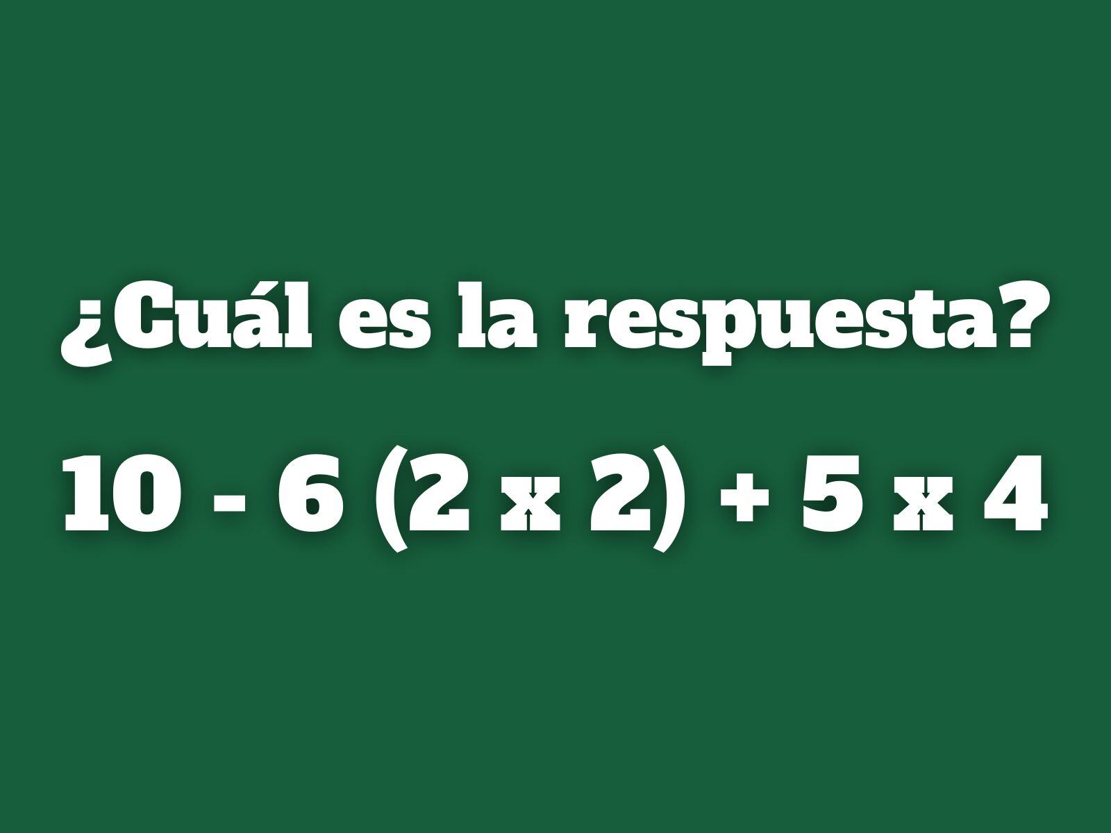 Reto matemático: ¿Serás capaz de resolver este problema antes de que el conteo llegue a su fin? (Creación: Mag)
