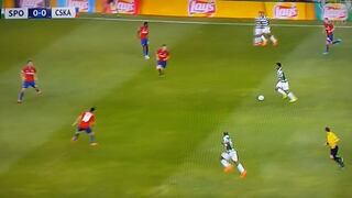 André Carrillo: gran pase del peruano previo al gol de Sporting