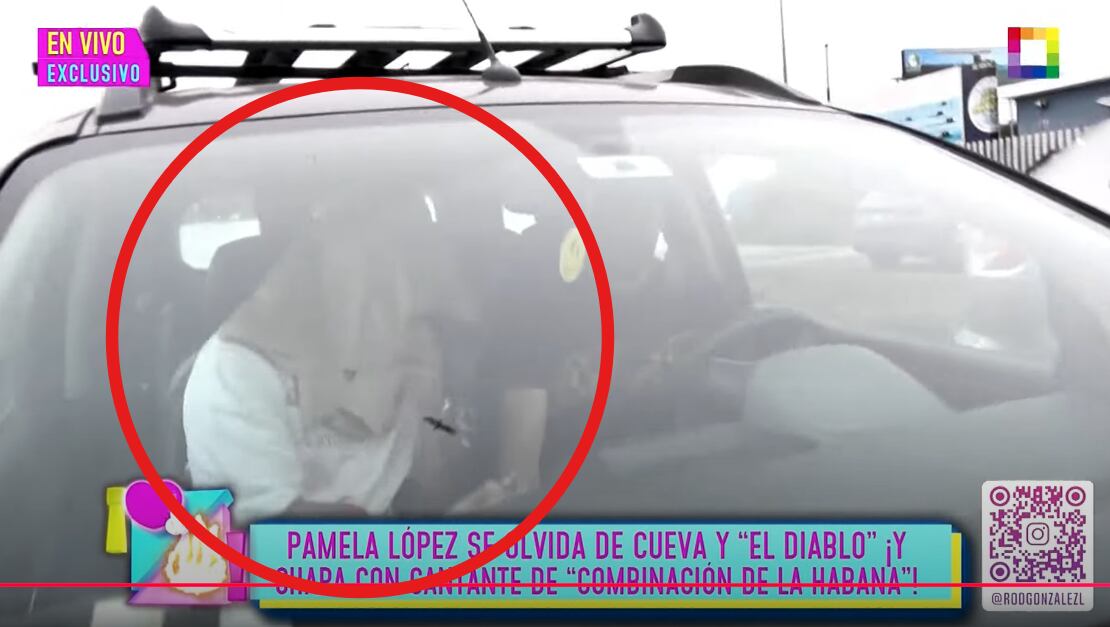 Paul Michael fue cubierto por sus amigos cuando salía del restaurante, en donde se besó con Pamela López | Foto: Amor y Fuego (Captura)