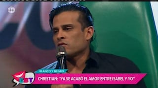 Christian Domínguez: “Isabel Acevedo es parte de mi pasado, ahora mi presente es Pamela”