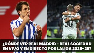 ¿Dónde se pudo ver Real Madrid - Real Sociedad por LaLiga 2025-26?