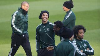 FOTOS: Real Madrid entrenó en el estadio del Manchester City y Cristiano Ronaldo acaparó toda la atención