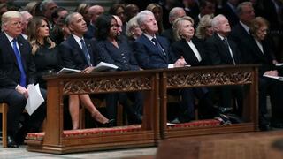 Las tensiones detrás de la histórica foto de cuatro presidentes de EE.UU. juntos