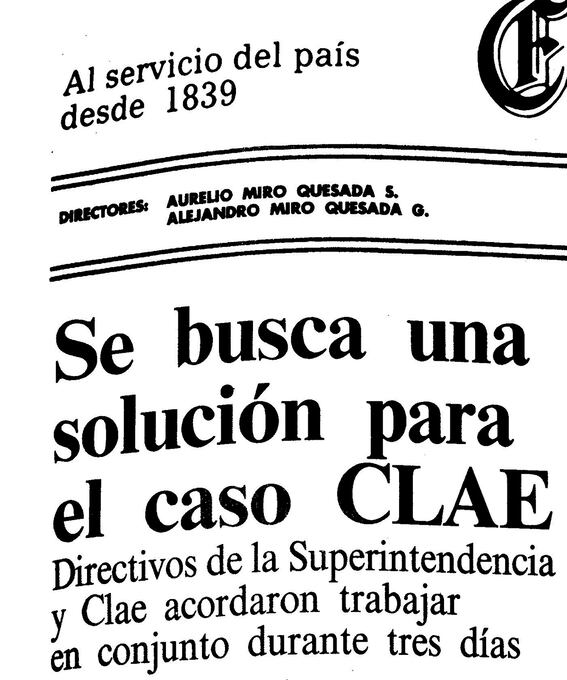 Lima, 1 de mayo de 1993. En esos primeros días de la intervención, la SBS buscó que CLAE se formalizara, pero fue imposible por el desorden administrativo y la poca claridad de los informes sobre el destino de las inversiones de los claeístas. (Foto: GEC Archivo Histórico)