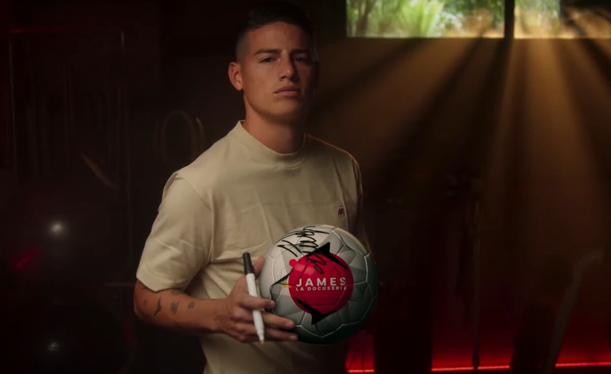 James Rodríguez anuncia su serie documental para Netflix.