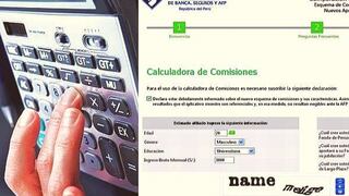 Compara qué comisión te conviene pagar a tu AFP con calculadora virtual