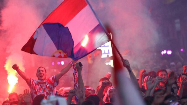 Croacia: Locura en Zagreb por clasificación a la final de Rusia 2018 | FOTOS